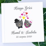 Księga Gości Misie - czarne lub białe kartki