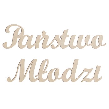 Napis Państwo Młodzi  110 cm x 14,5 cm