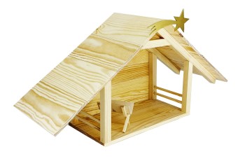 Duża szopka bożonarodzeniowa 32,5 cm.