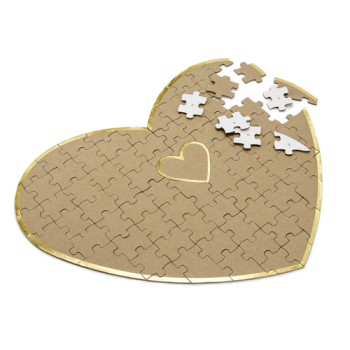 Księga Gości Puzzle Serce