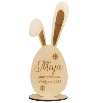 Moja pierwsza Wielkanoc - moje pierwsze święta jajko z uszami zająca 