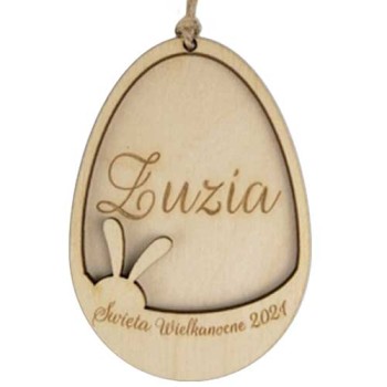 Zawieszka z imieniem dekoracje wielkanocne