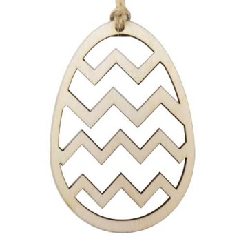 Zawieszka jajko ze sklejki 