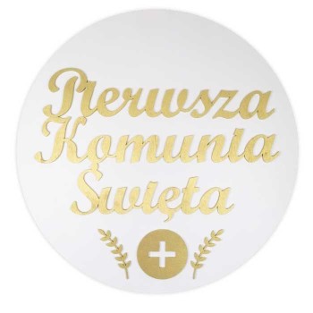 Koło dekoracje na Pierwszą Komunię Świętą