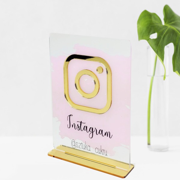 Tabliczka social media, tabliczki instagram