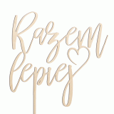 Topper na tort razem lepiej