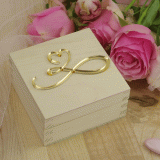 Pudełko na obrączki z lustrzaną nieskończonością