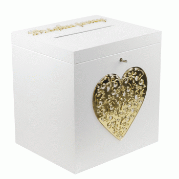 Skrzynka na koperty z dużym sercem.