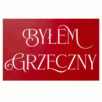 Tabliczka do sesji byłem grzeczny 30 x 20 cm