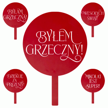 Zestaw tabliczek do sesji bożonarodzeniowej