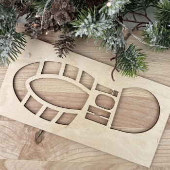 Ślady Świętego Mikołaja 30 cm