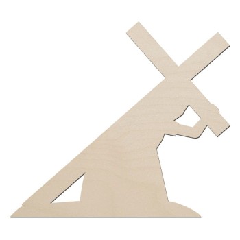 Dekoracja Wielkopostna - Jezus Dźwigający Krzyż