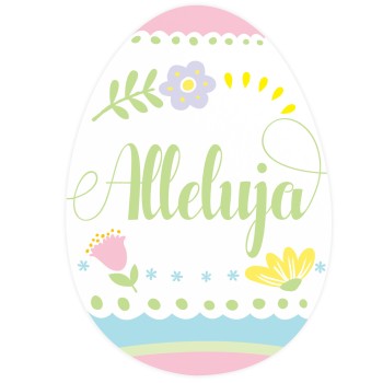 Pisanka - jajko z napisem Alleluja 30 cm