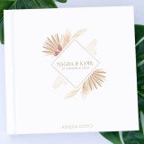 Księga gości weselnych - czarne i białe kartki