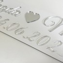 tablice rejestracyjne ślubne ze srebrnymi napisami.jpg