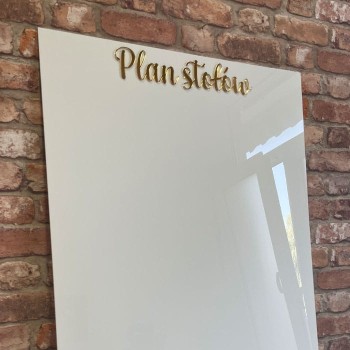 Plan stołów 90 x 60 cm - Tablica z  pleksi