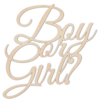 Napis Boy or Girl - Różne kolory 60/60 cm