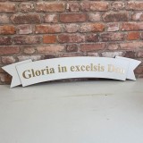 Gloria in excelsis Deo - Napis, wstęga, szyld, baner