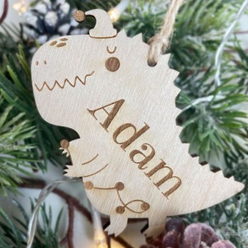 Zawieszka choinkowa - Dinozaur z imieniem