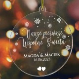 Bombka choinkowa nasze pierwsze wspólne święta