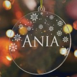 Bombka transparentna z imieniem