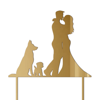 Topper Para Młoda z Pieskami 