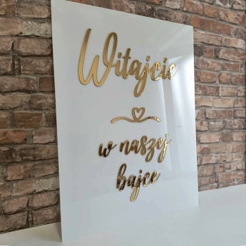 Tablica Powitalna - Witajcie w naszej bajce