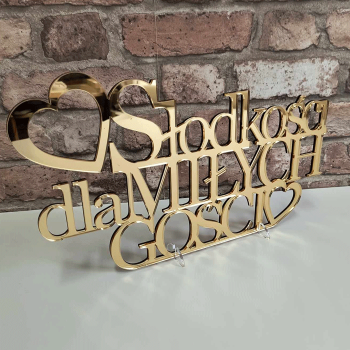 Napis na słodki stół - Słodkości dla miłych gości 