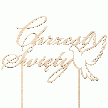 Topper - Chrzest Święty  20 cm