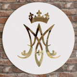 Koło 60 cm - Dekoracja Symbol Maryjny