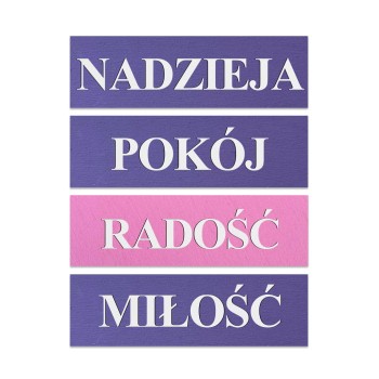 Tabliczki stojące adwentowe - dekoracje na adwent
