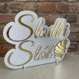 Słodki stół - Napis z pleksi 2d