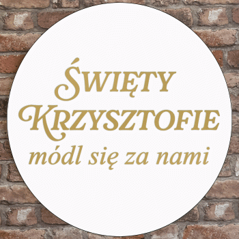 Koło Dekoracyjne z Patronem Parafii 