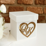 Szkatułka z pleksi z inicjałami 