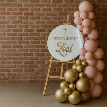 Tablica Plexi Koło Chrzest Święty 60 cm