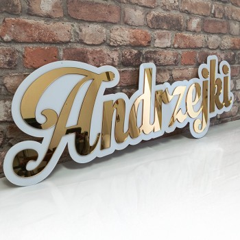 Andrzejki - Napis 90 cm z pleksi