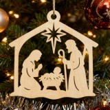 Ozdoba choinkowa szopka 10 cm