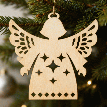 Bombka aniołek na choinkę 8 cm