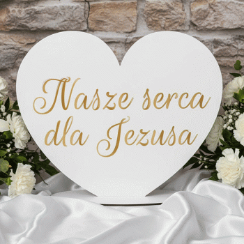 Nasze serca dla Jezusa - Dekoracja Komunijna