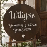 Koło, Tablica Witajcie 60 cm