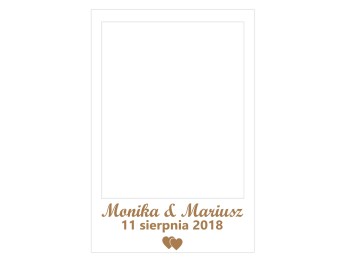 Ramka fotogadżet weselny