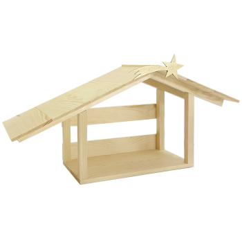Drewniana szopka bożonarodzeniowa 30 x 60 cm