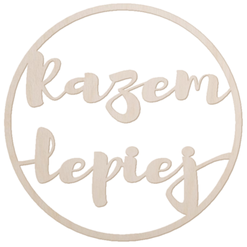 Wianek koło  do zawieszenia 60 cm Razem lepiej