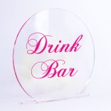 Napis weselny na pleksi Drink Bar  - kolor do wyboru