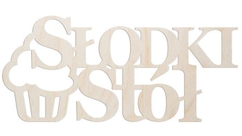 Napis na słodki stół