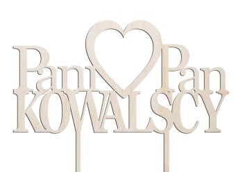 Topper napis na tort weselny