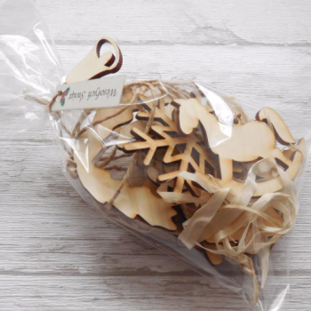 Dekoracje ozdoby choinkowe komplet - opakowanie prezentowe