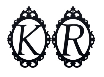 Inicjały Litery Pary Młodej 